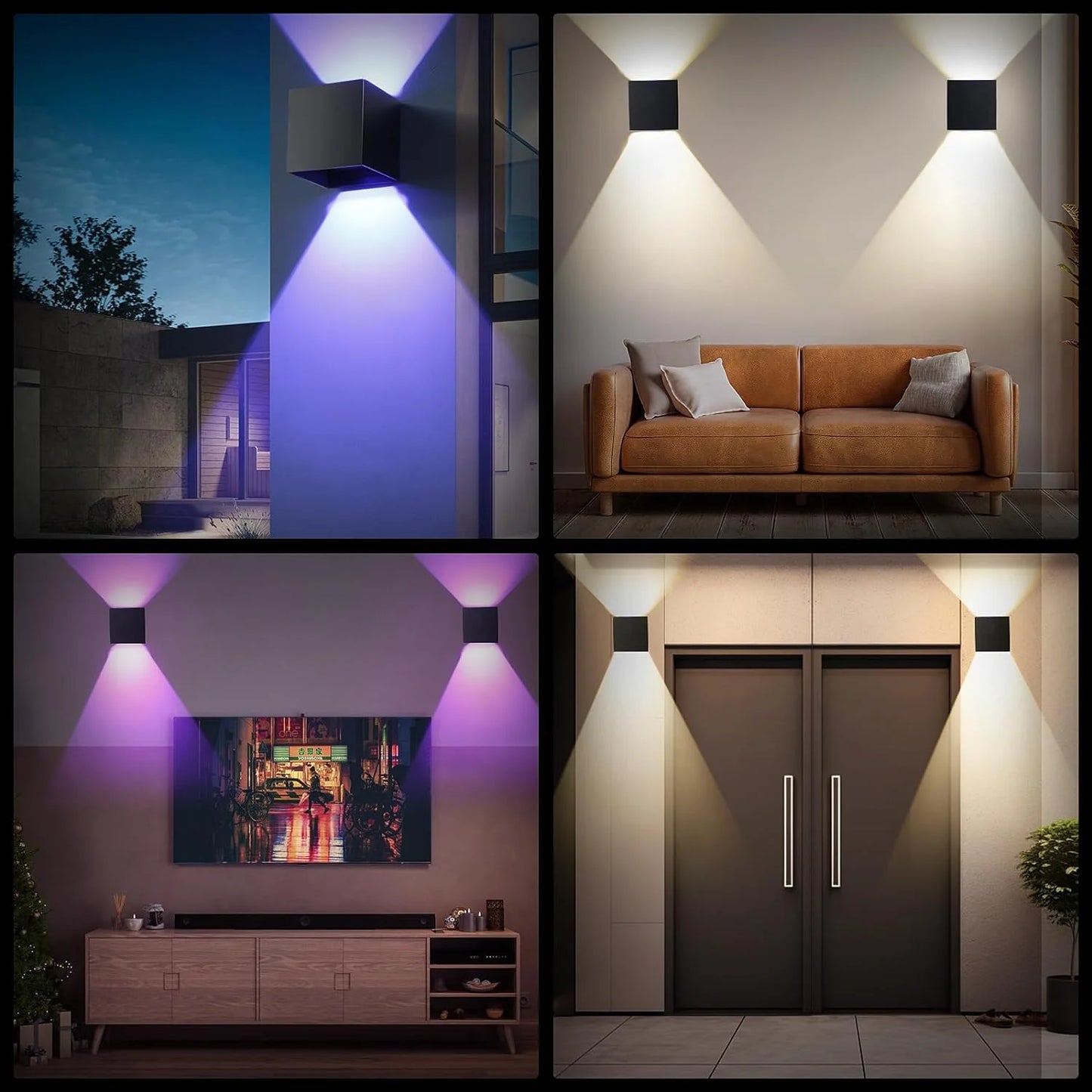 Smart WiFi LED Wall Lamp with RGBCW Colors