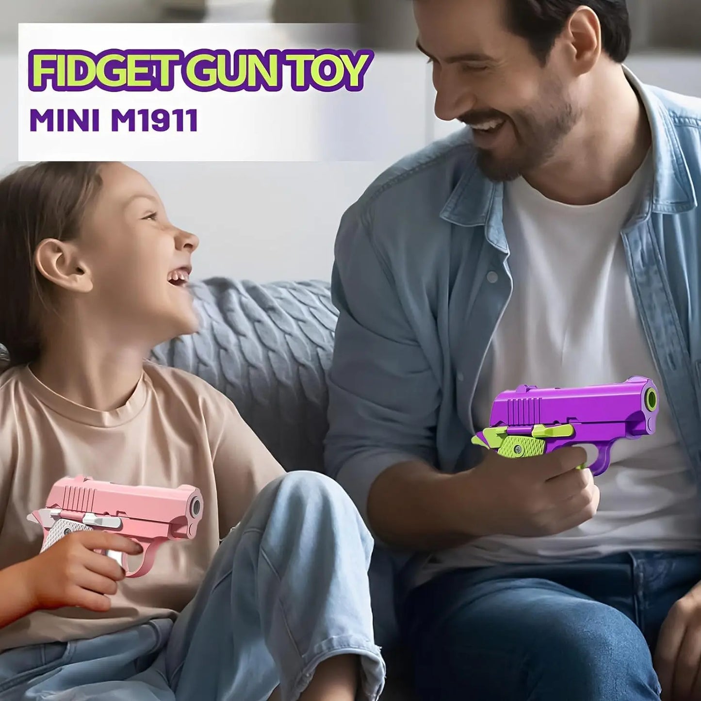 Mini 1911 Fidget Gun Toy – Stress Relief Fun