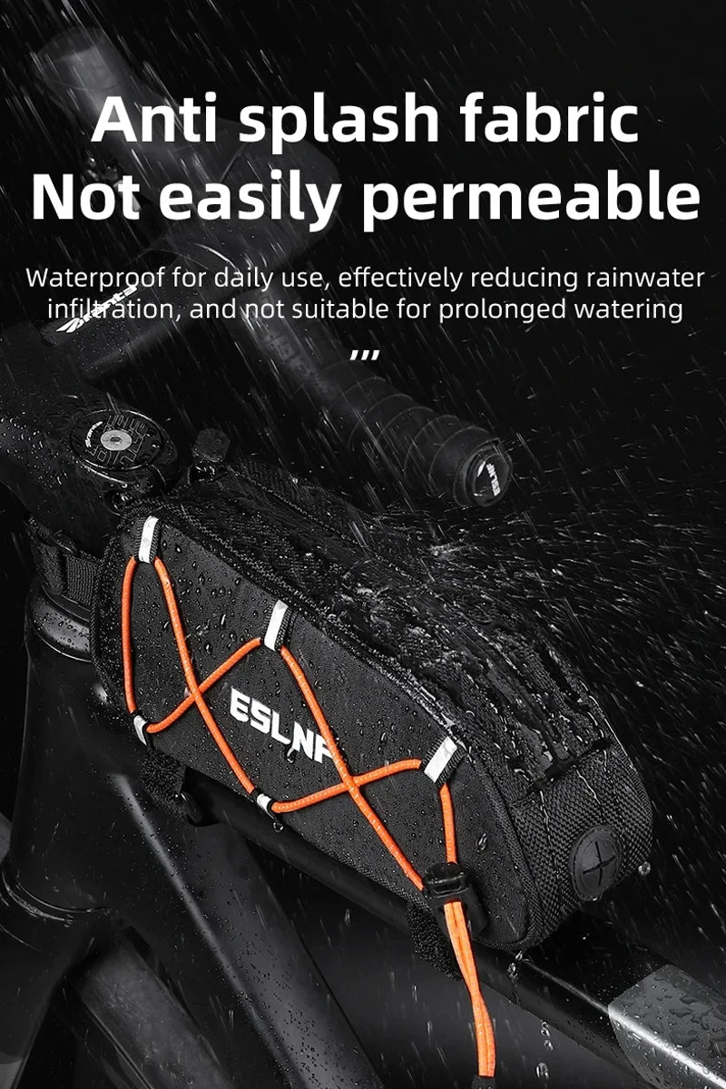 Top Tube Bicycle Bag – Frame & Saddle Storage with Phone Holder