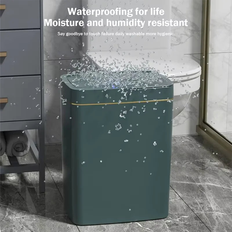 15L White Smart Sensor Trash Can – Auto Bagging