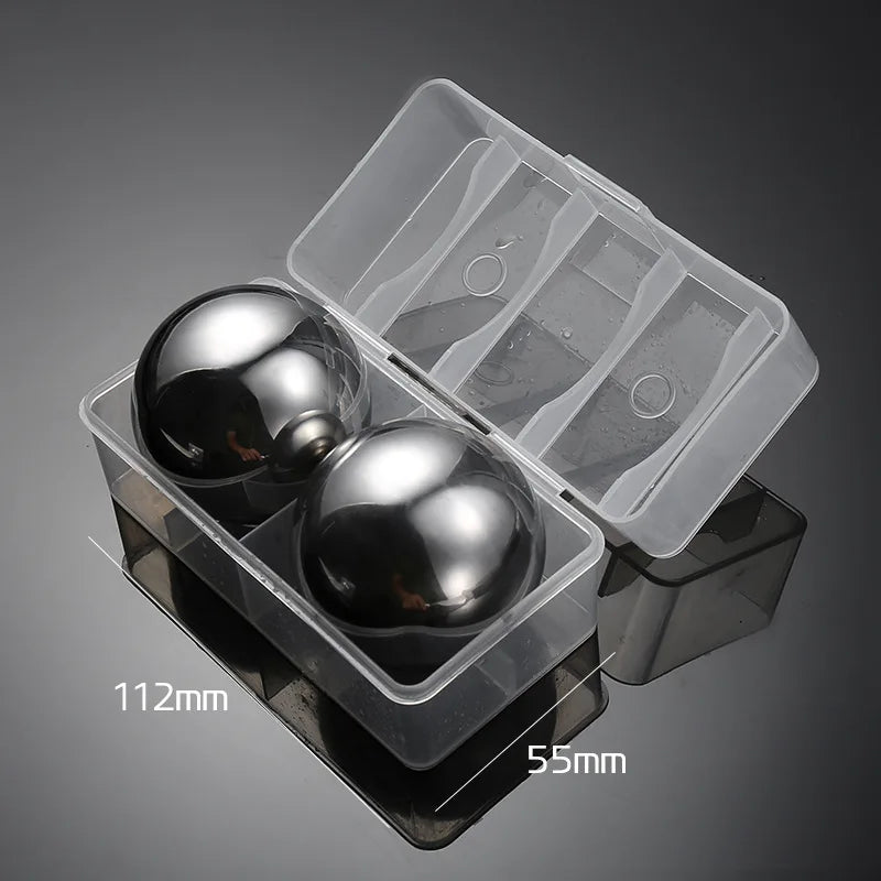 Stainless Steel Round Whiskey Stones Set
