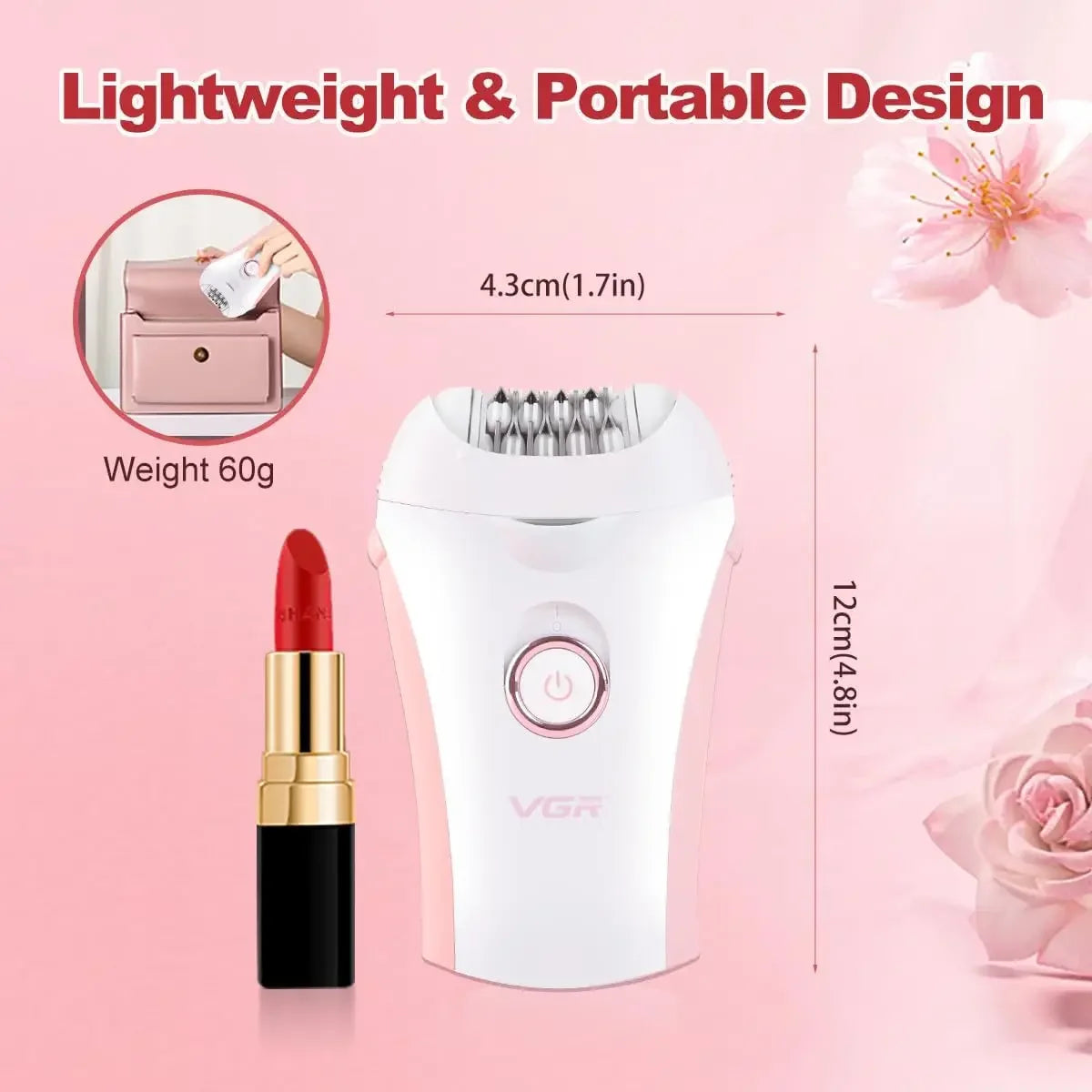 VGR V-705 Electric Epilator for Women