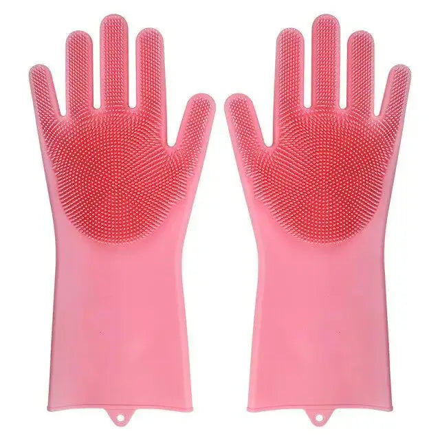 Magic Silicone Dishwashing Cleaning Gloves