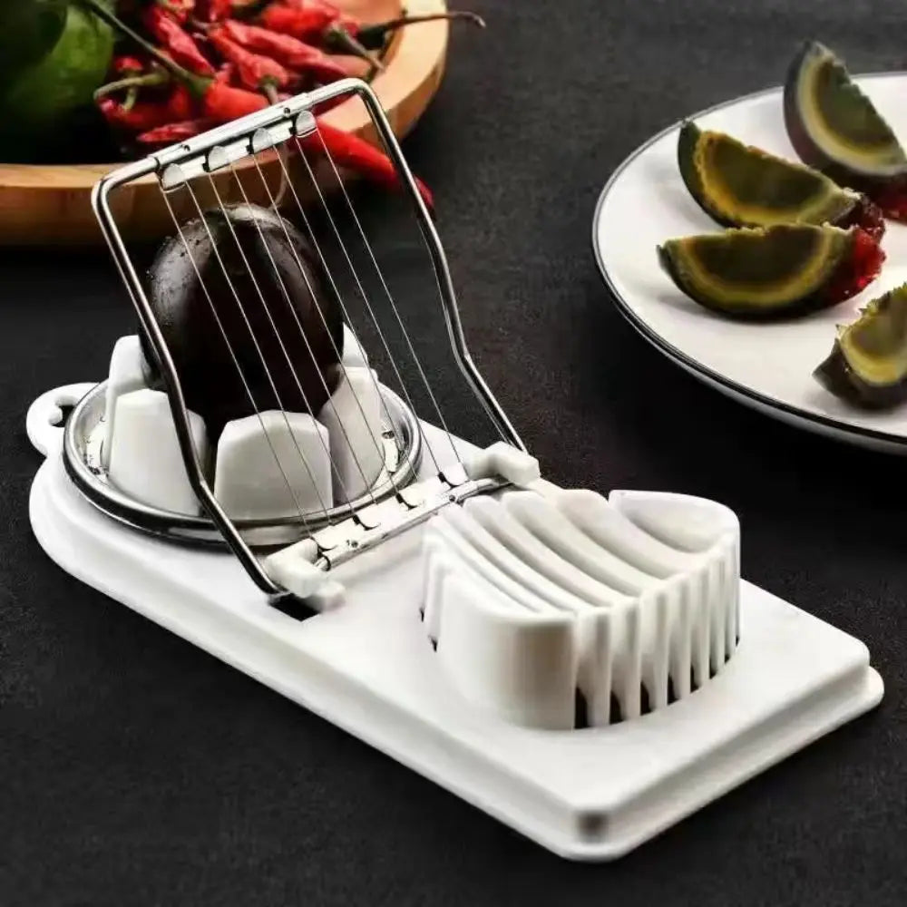 Multifunctional Egg Slicer – Stainless Steel 2-in-1 Egg Cutter Tool