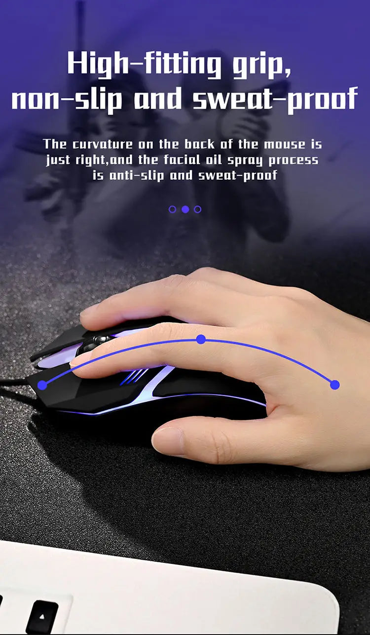 Ergonomic Gaming Mouse – Precision Meets Comfort!