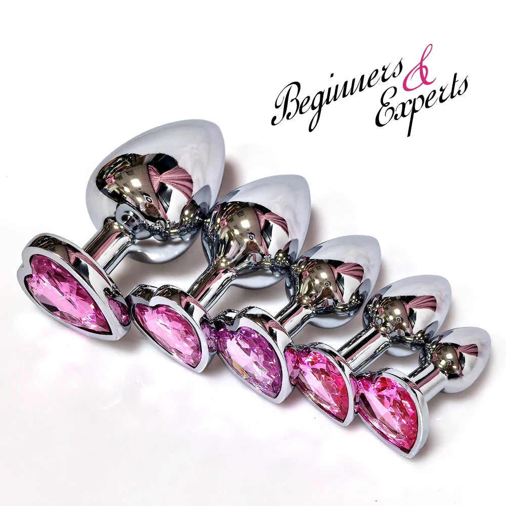 Heart Base Stainless Steel Anal Plug