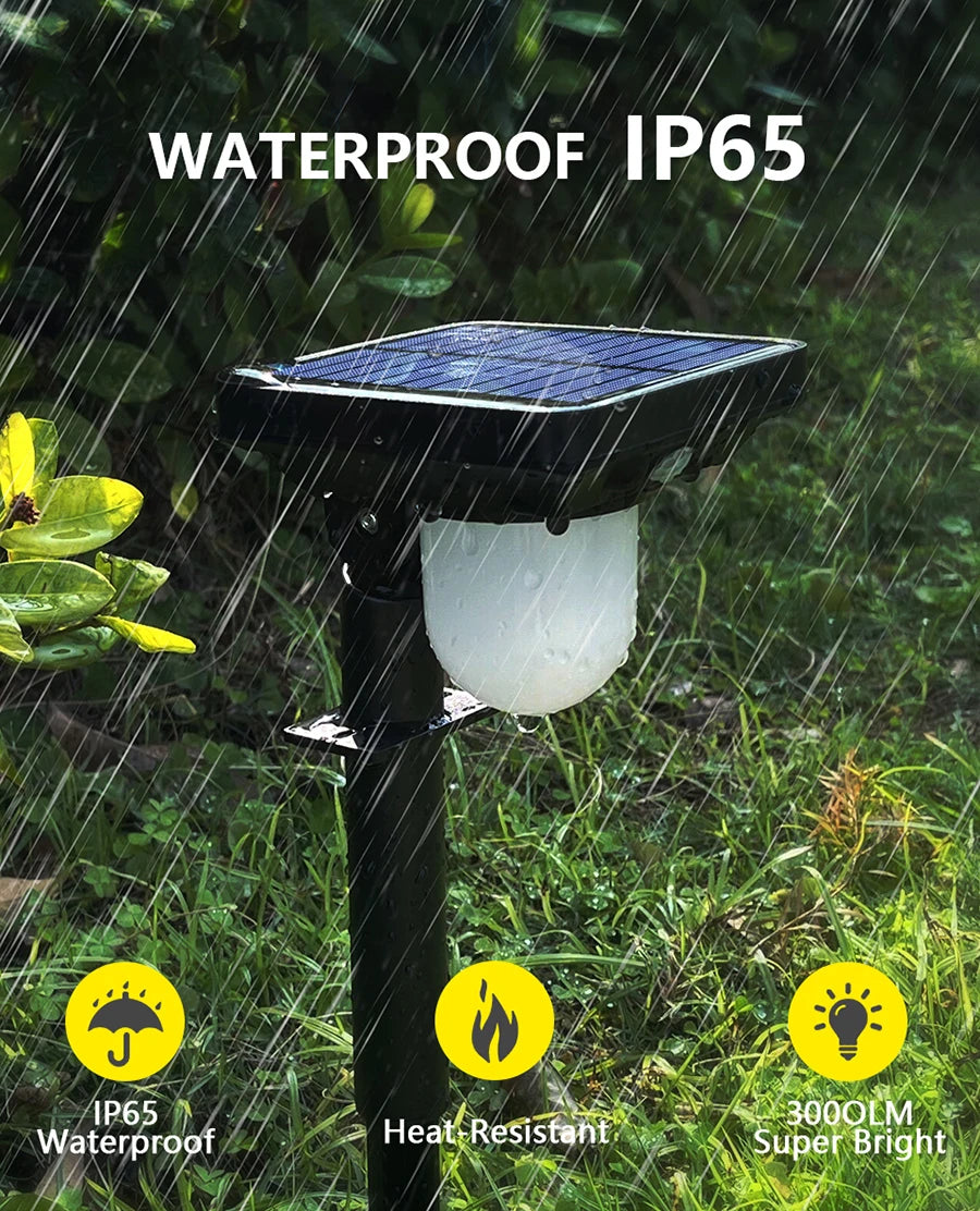 Solar Motion Sensor Wall Light – Waterproof Garden Path Lamp