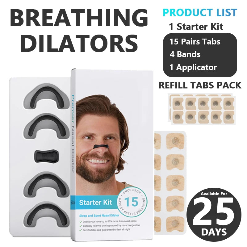 Anti-Snoring Sleep Mouth Tape & Nasal Dilators - Clickilix