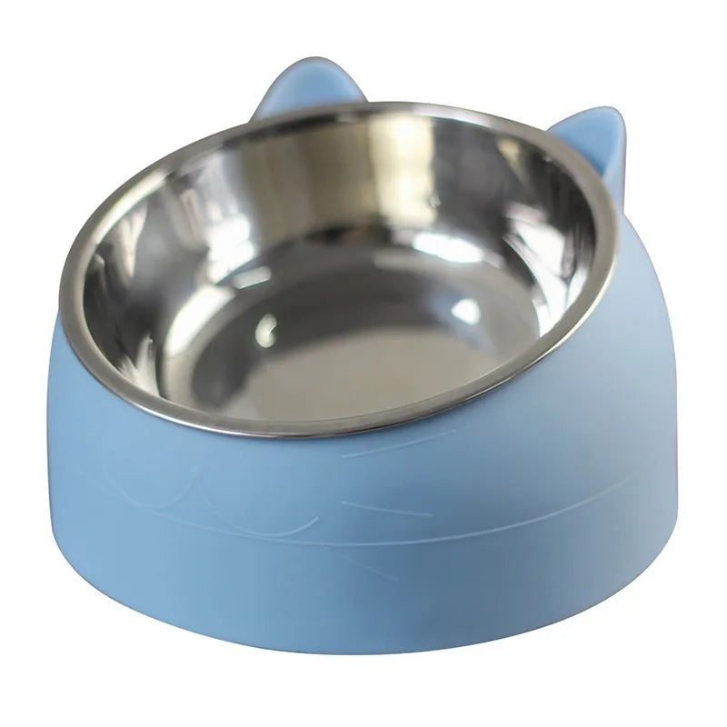 Stainless Steel Cat Feeding Bowl – Cute & Practical for Your Pet!