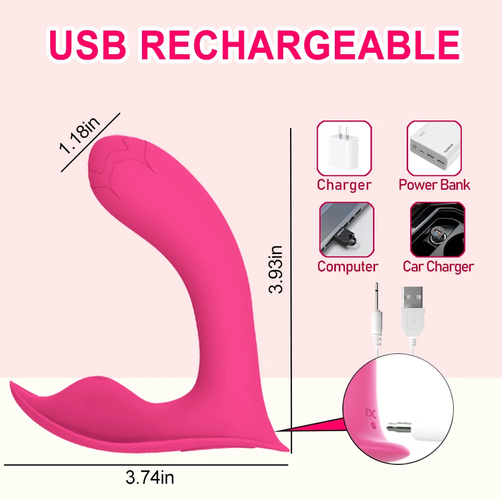 Bluetooth Wearable Vibrator with G-Spot & Clitoral Stimulation