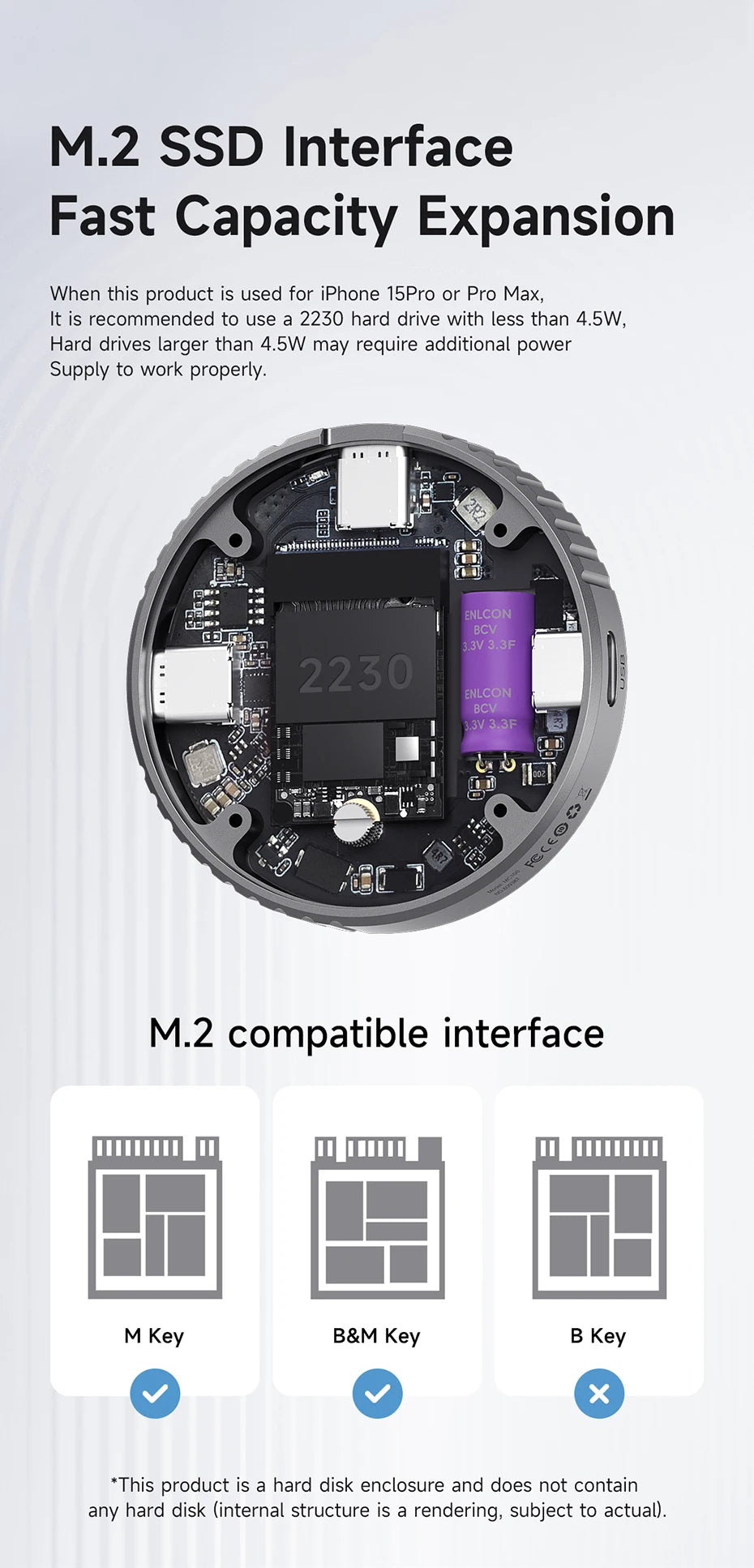 Upgrade storage with Hagibis Magnetic M.2 SSD enclosure!
