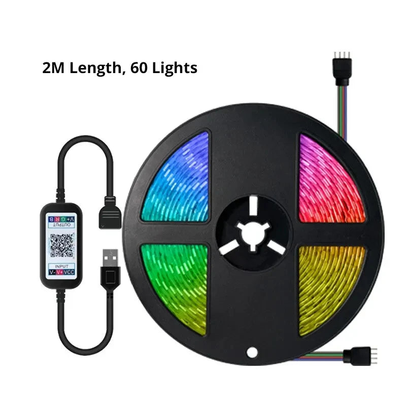 5050 RGB LED Light Strip – Mood Lighting with Bluetooth Magic!