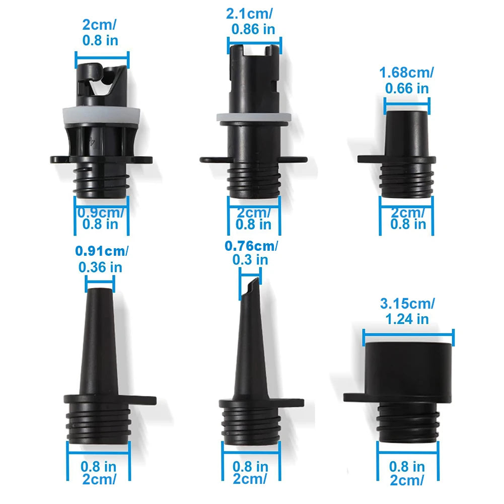 6Pcs Inflatable Pump Hose Nozzle Kit