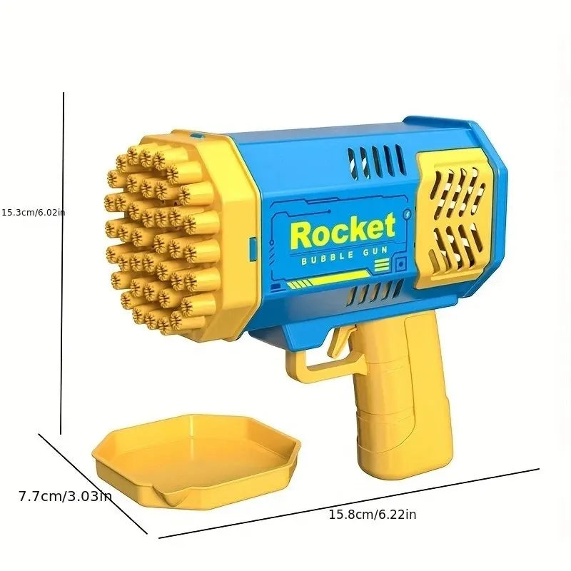 40-Hole Electric Bubble Gun – Rocket Launcher Toy