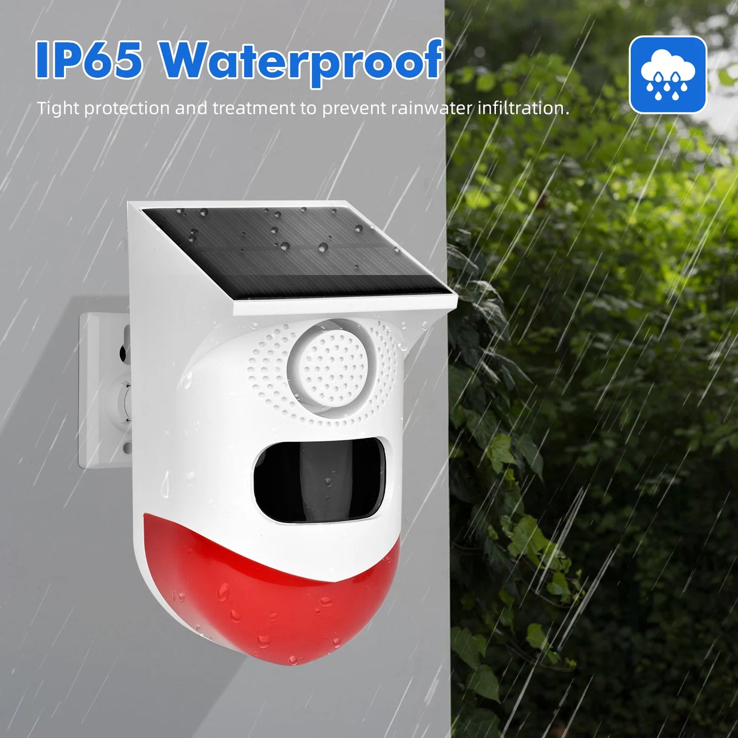 Solar WiFi Outdoor Security Alarm Sensor