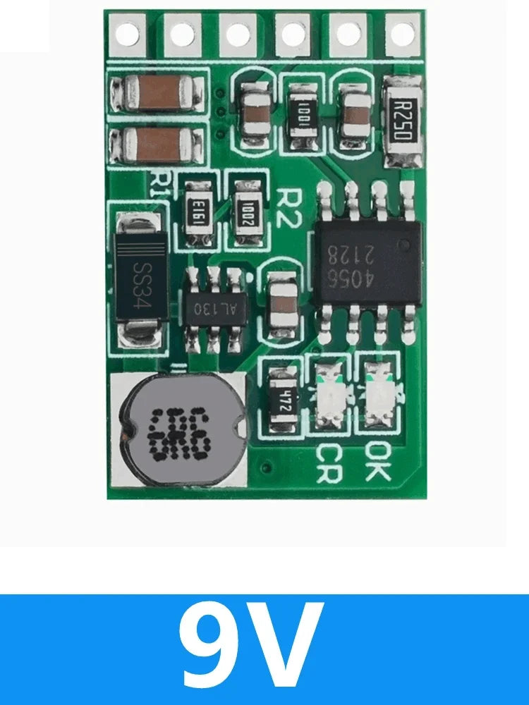 3.7V–12V Boost Converter Board for 18650