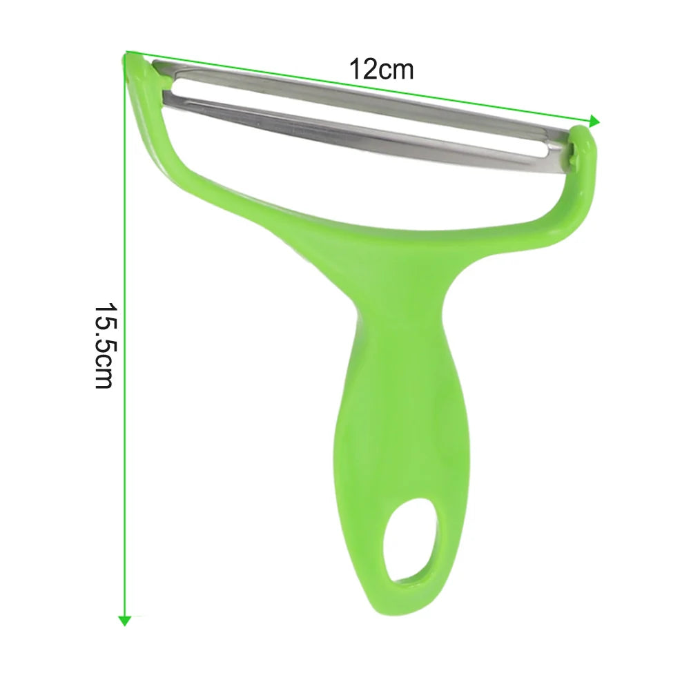 Stainless Steel Wide-Mouth Peeler – Slice, Shred, & Speed Up Prep!