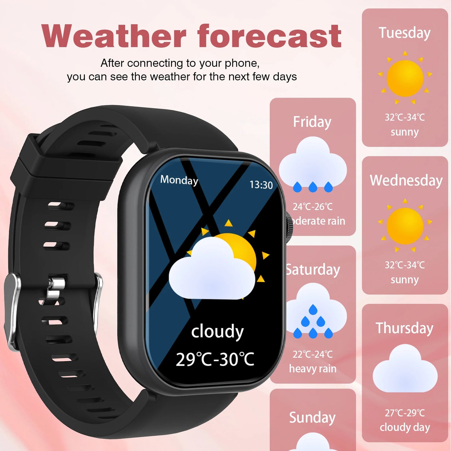 Smart Watch with Calling & App Alerts