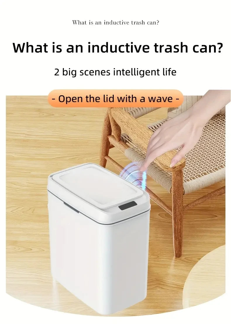 Smart Sensor Trash Can – Touchless for Home & Office