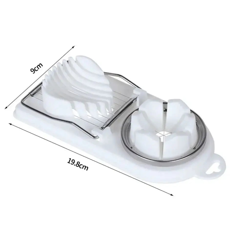 Multifunctional Egg Slicer – Stainless Steel 2-in-1 Egg Cutter Tool