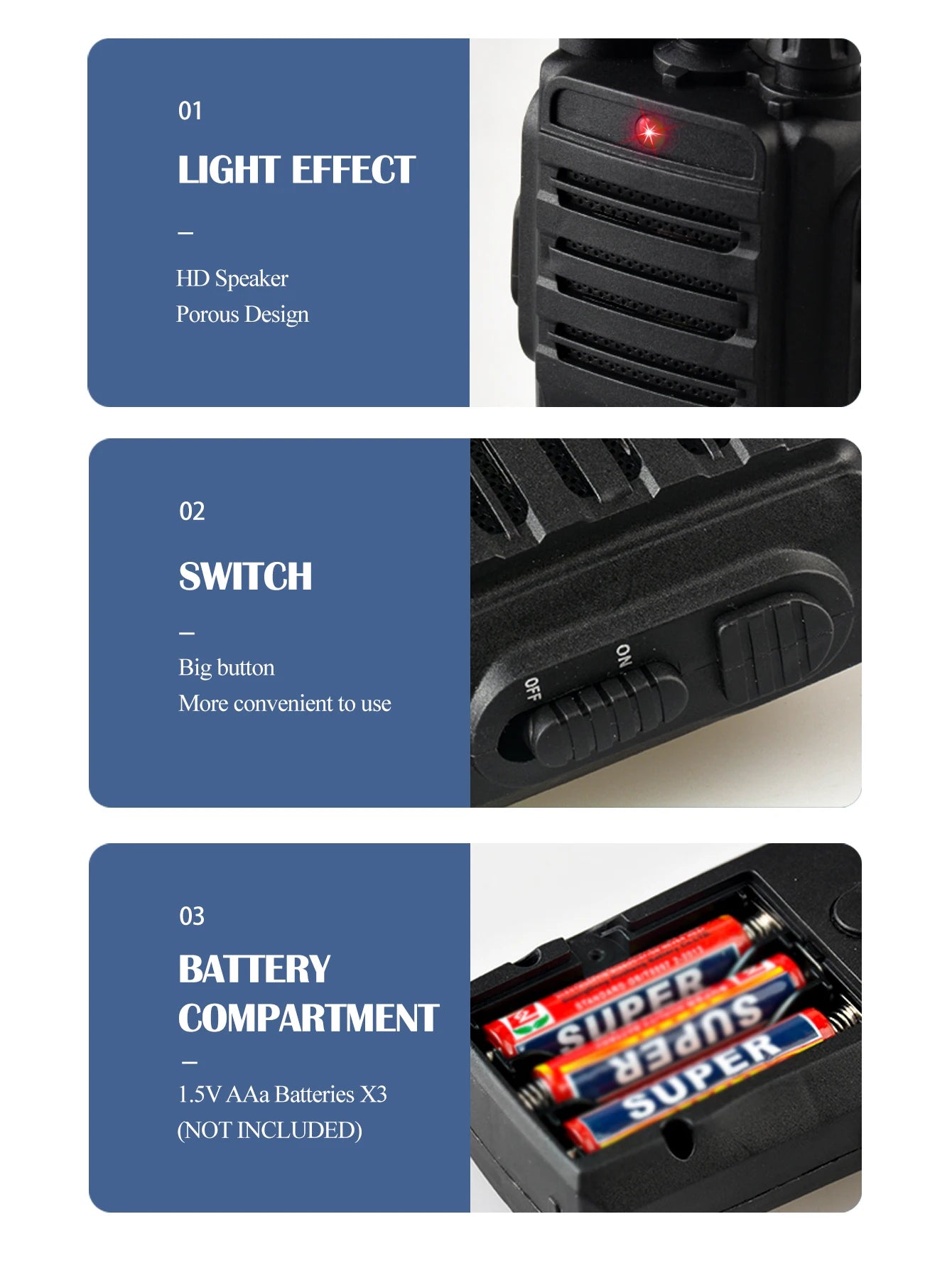 Kids Walkie Talkie Toy Set