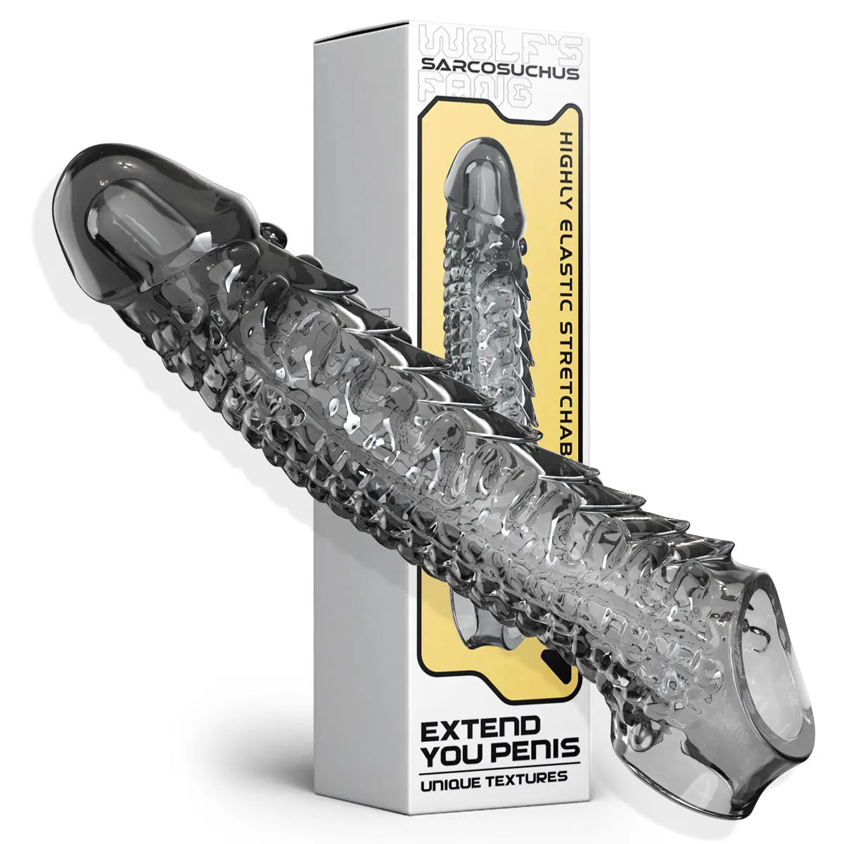 Reusable Silicone Penis Enlargement Sleeve & Cock Rings