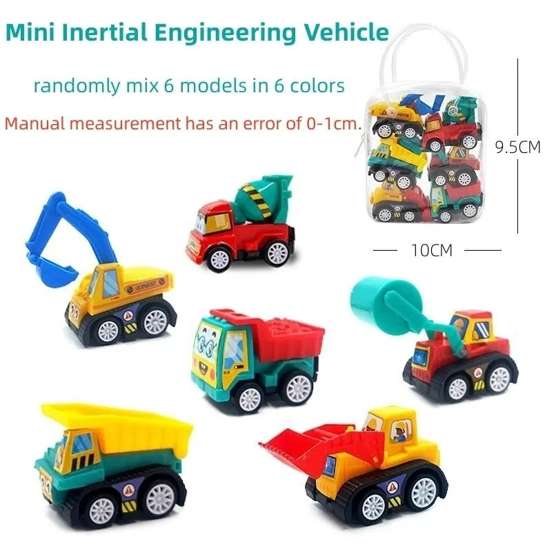 Mini Inertial Engineering Cars Set – 4/6 Pack