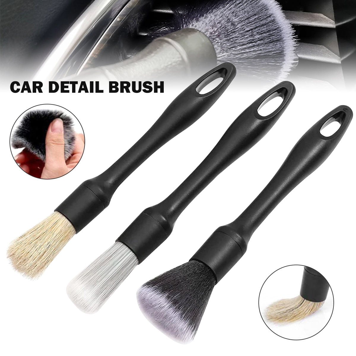 Detail your car like a pro with this brush set!