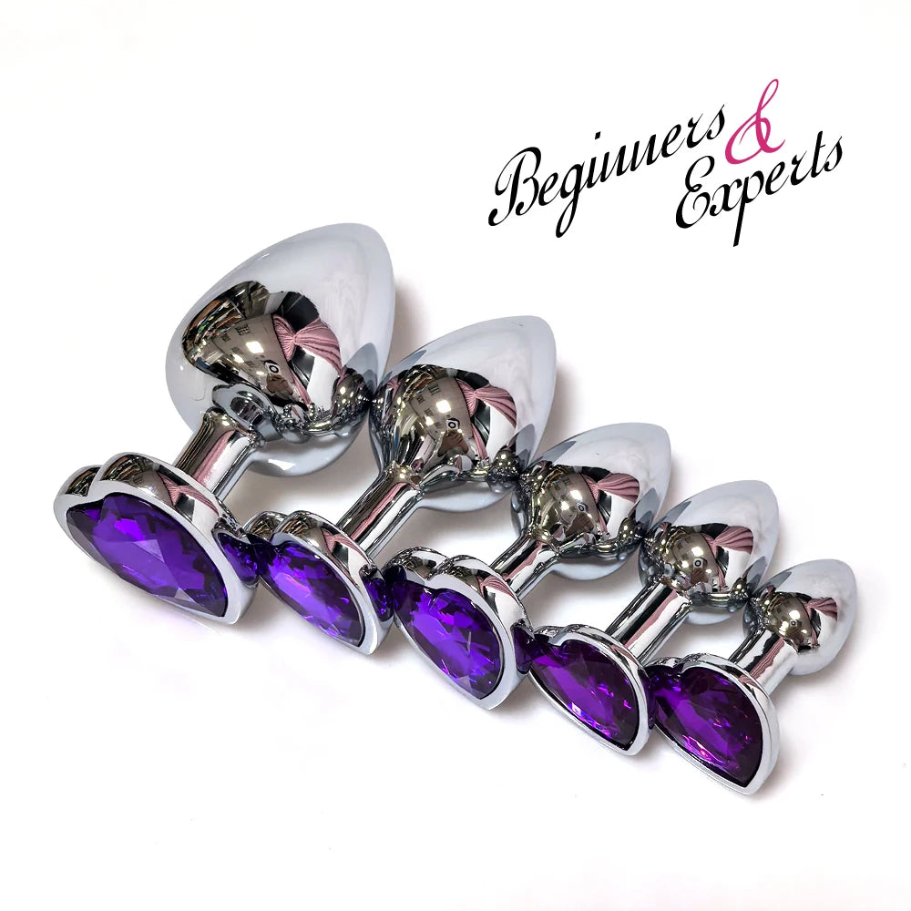 Heart Base Stainless Steel Anal Plug