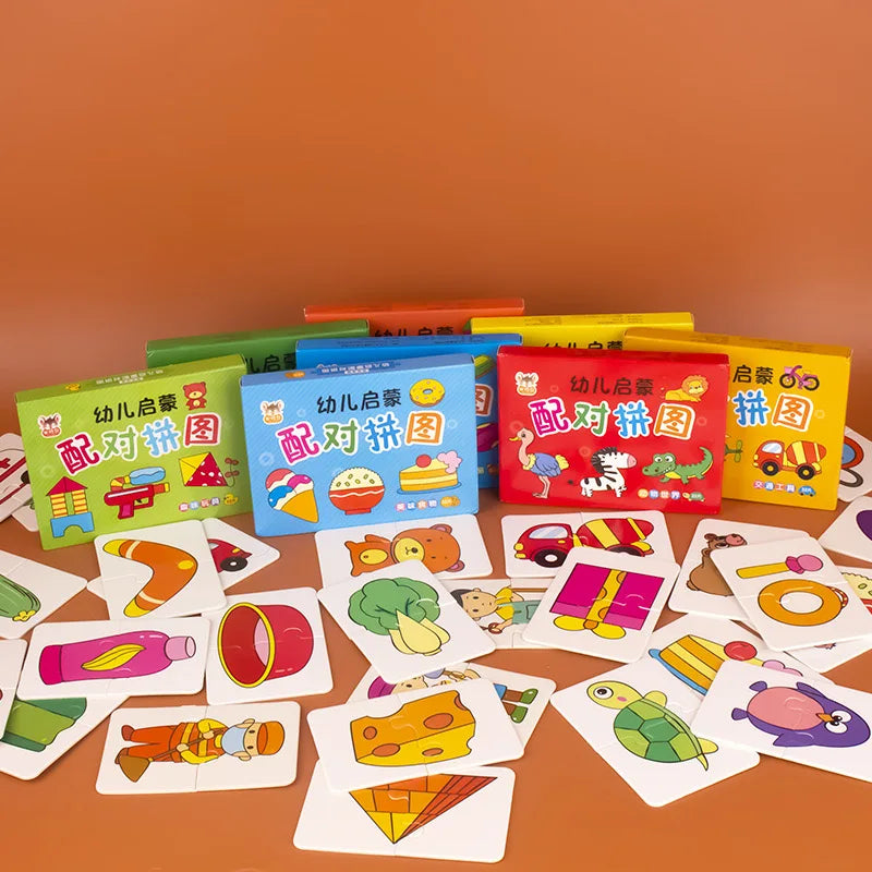 32 Pcs Enlightenment Card Matching Puzzle – Fun & Smart Learning for Kids!