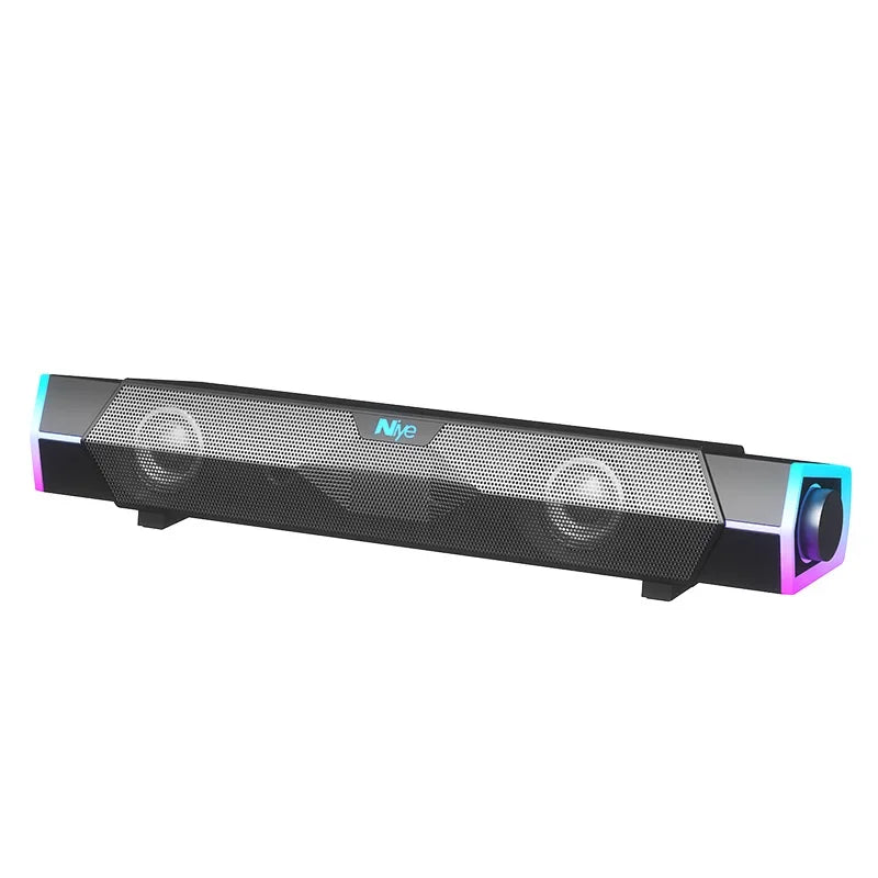 4D Computer Speakers Bluetooth 5.0 Wired Loudspeaker Surround Soundbar Speaker Stereo Subwoofer Sound bar for Laptop Notebook PC - Clickilix