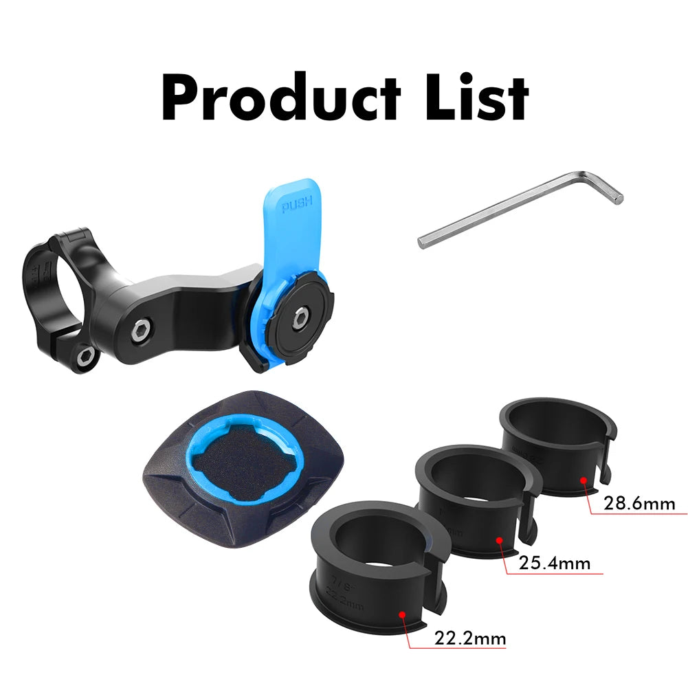 Shock-Absorbing Motorcycle Phone Mount Holder