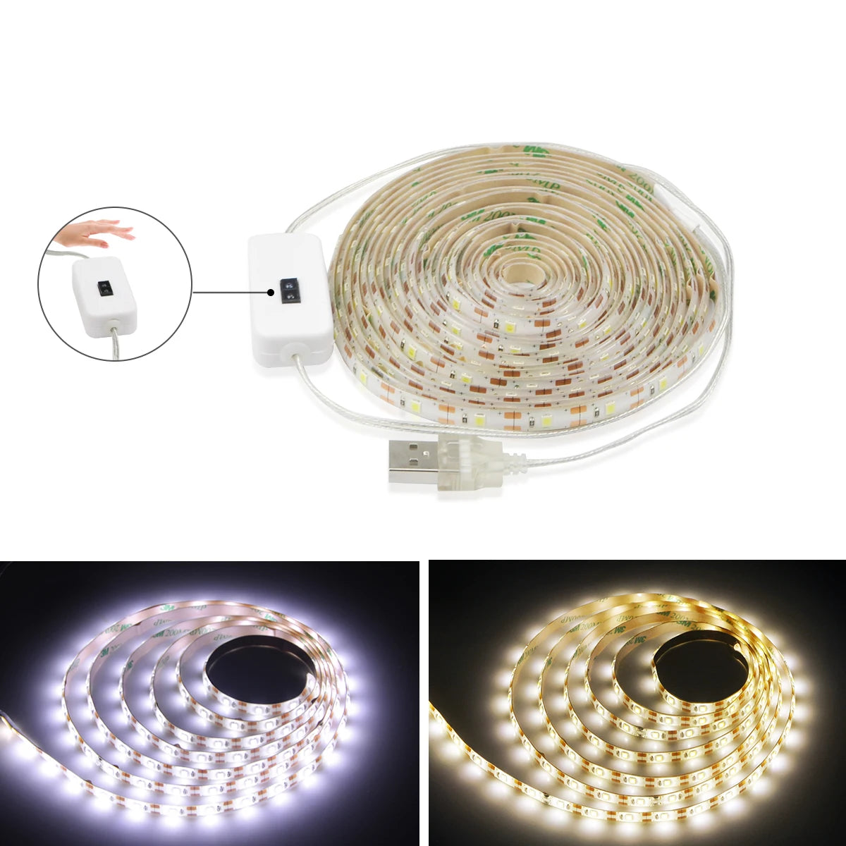 Motion Sensor LED Strip Light – USB Powered