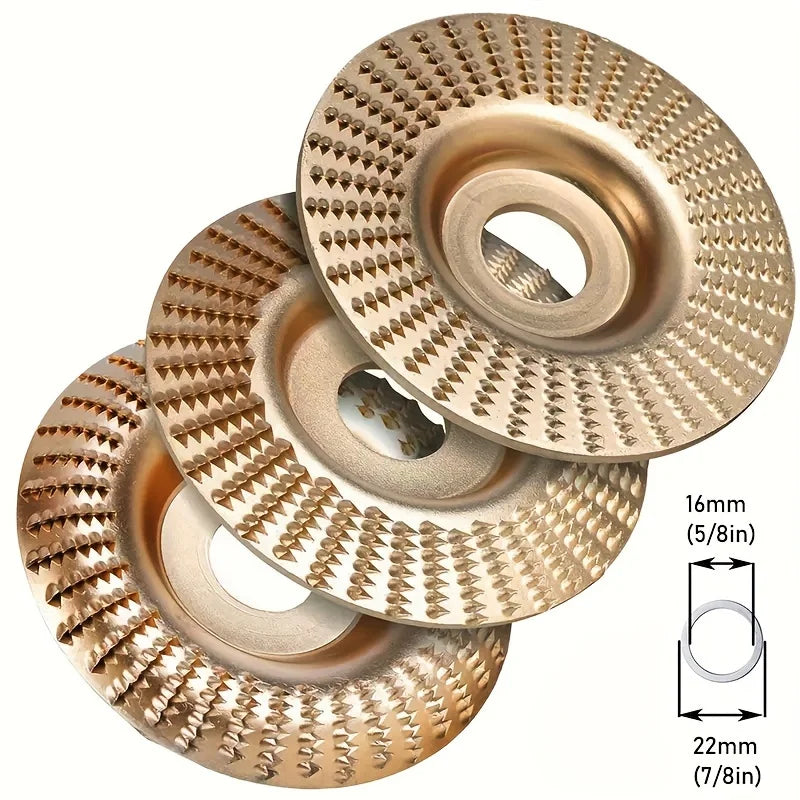 Wood Carving & Sanding Disc Set – 1/3pcs Shaping Wheels