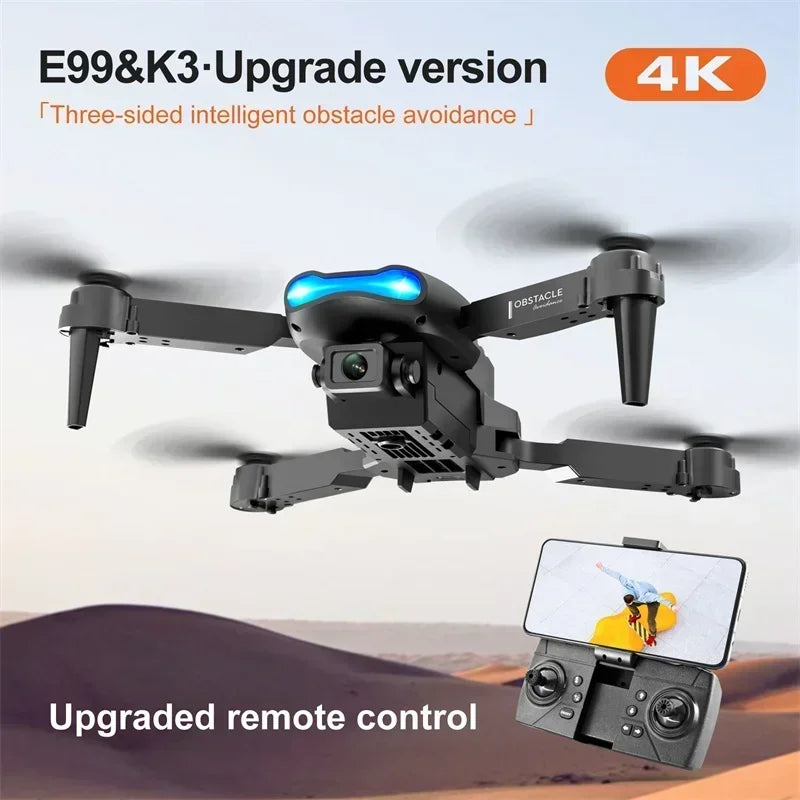 Drone With Camera 4k E99 Pro K3 Obstacle Avoidance