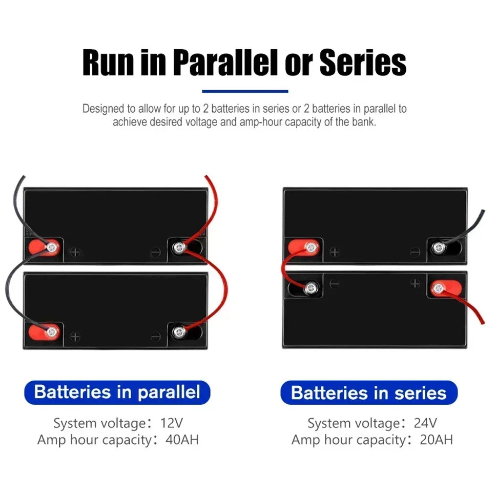 12V 20Ah LiFePO4 Battery for Solar & Marine Use