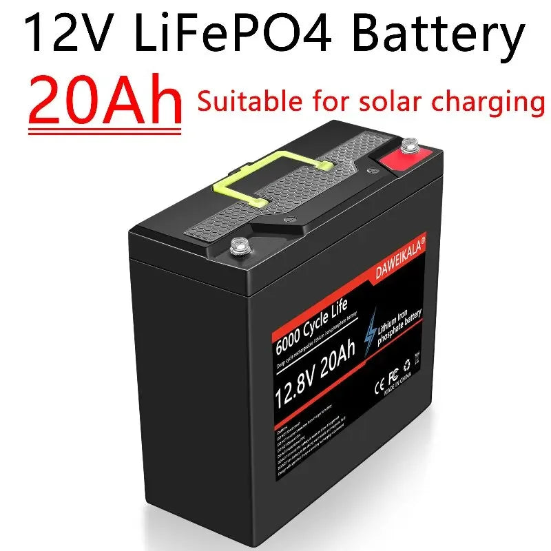 12V 20Ah LiFePO4 Battery for Solar & Marine Use