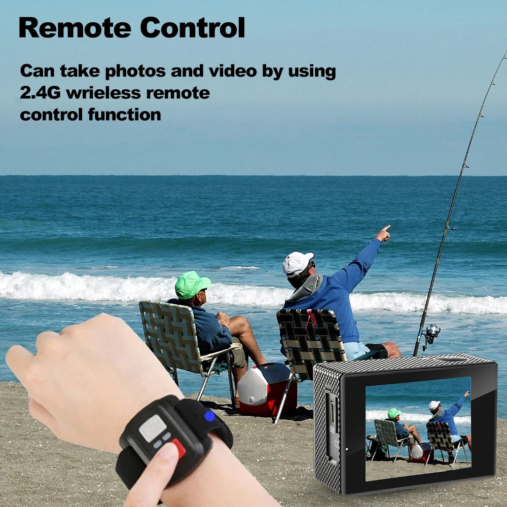 Record every thrill with this Ultra HD 4K action camera!