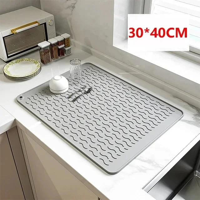 Silicone Drying Mat Non-Slip Heat Resistant Kitchen