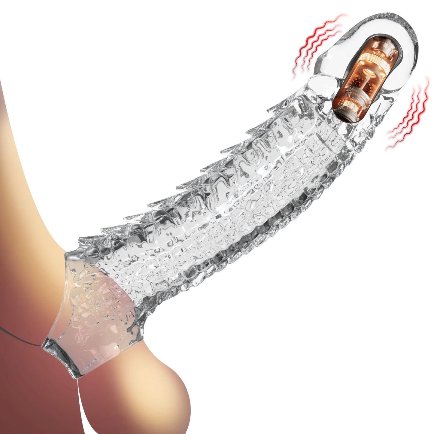 Reusable Silicone Penis Enlargement Sleeve & Cock Rings