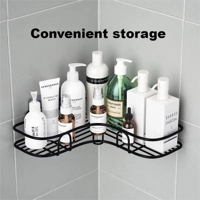 No-Drill Wall-Mounted Corner Shelf – Versatile Storage