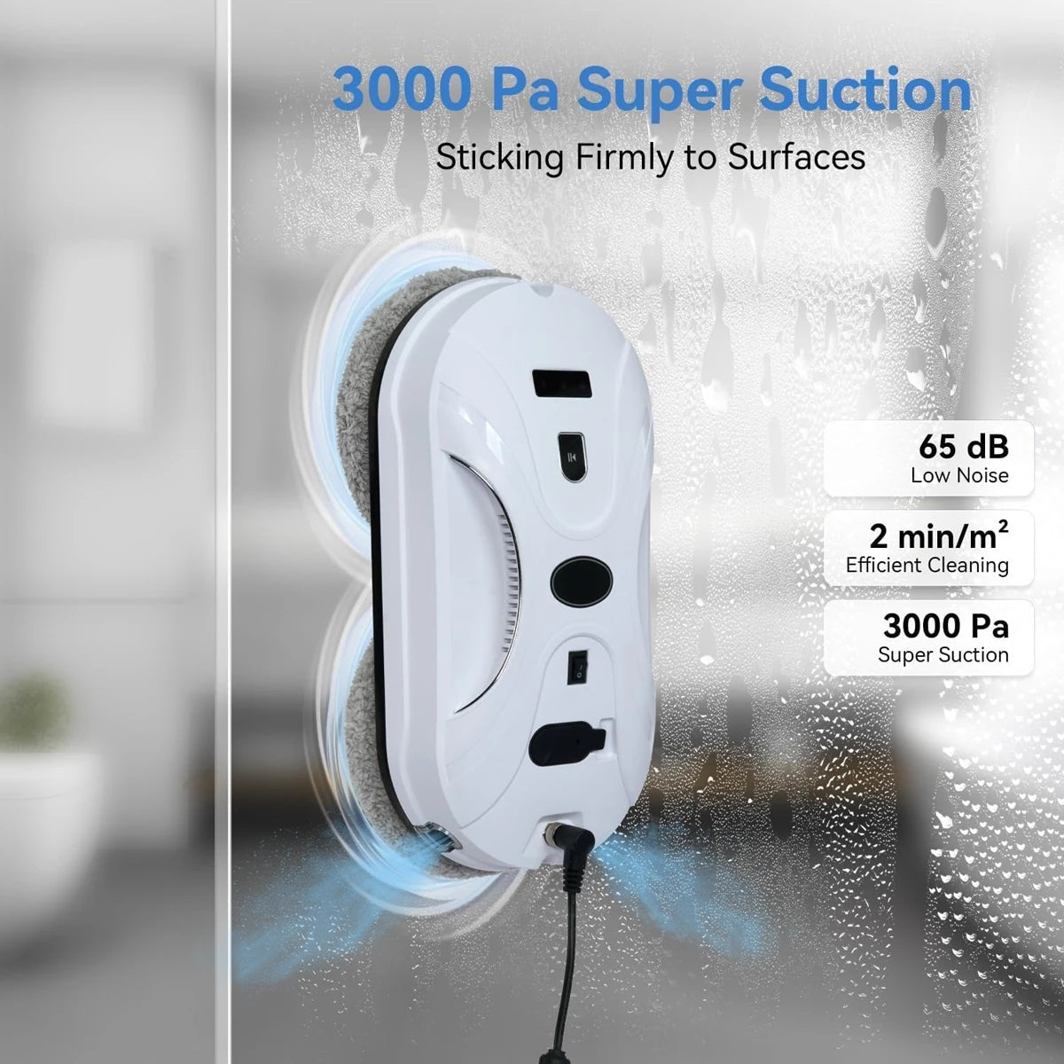Smart Window Cleaning Robot – Double Spray & Remote
