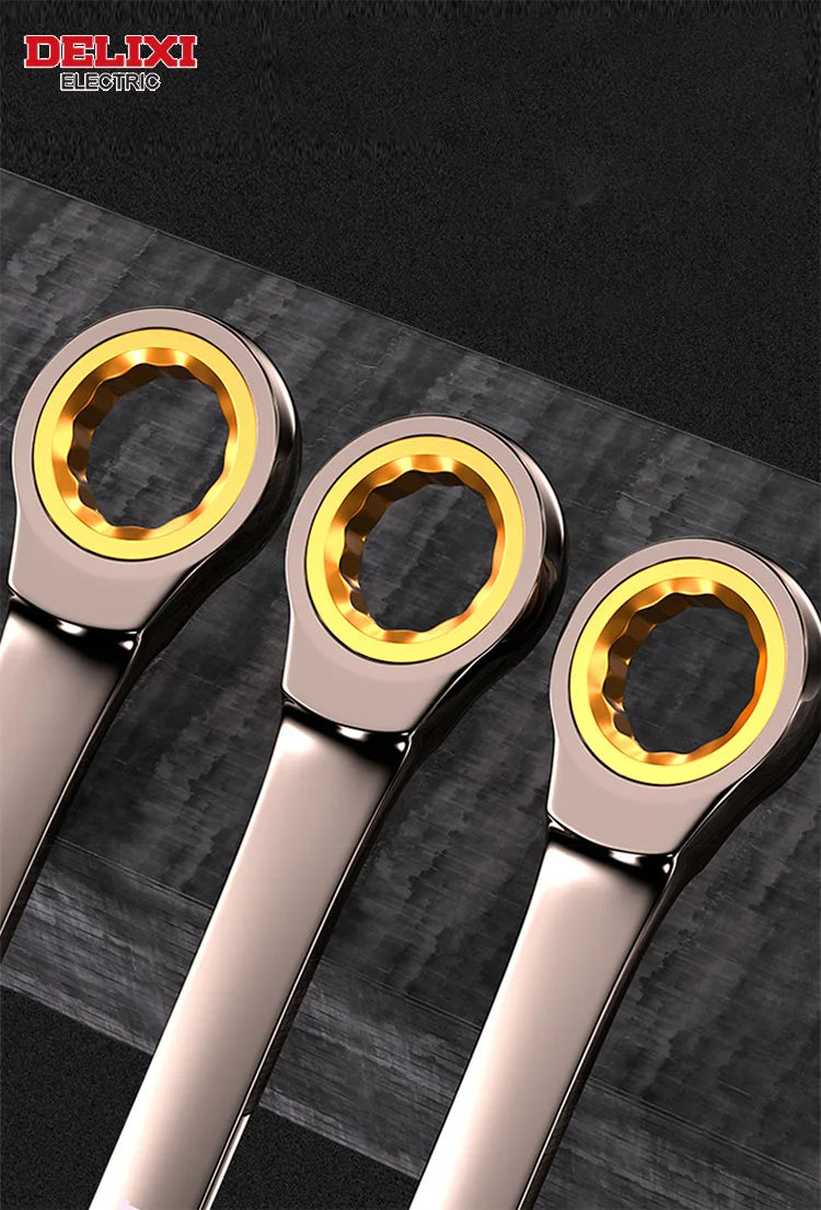 DELIXI Dual-Use Ratchet Wrench – Precision Power, Both Ways!