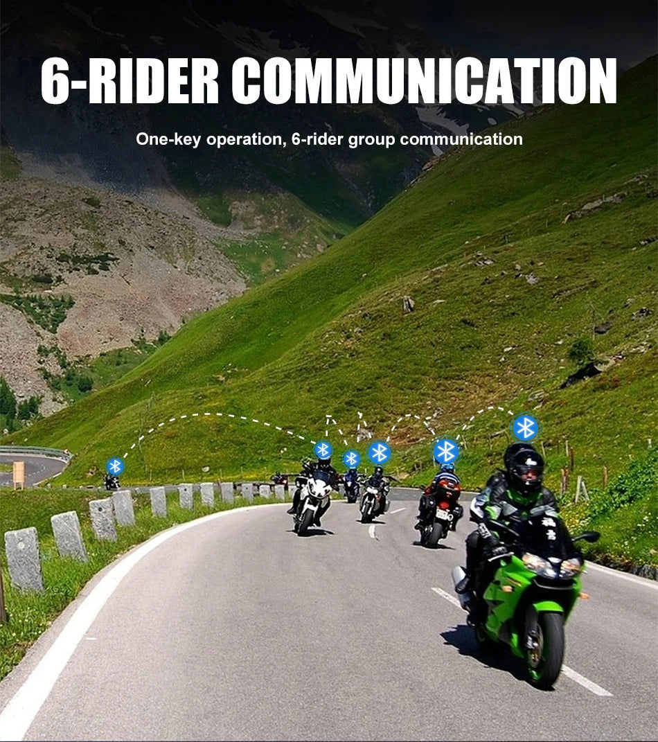 Mornystar S8 Bluetooth Motorcycle Helmet Intercom