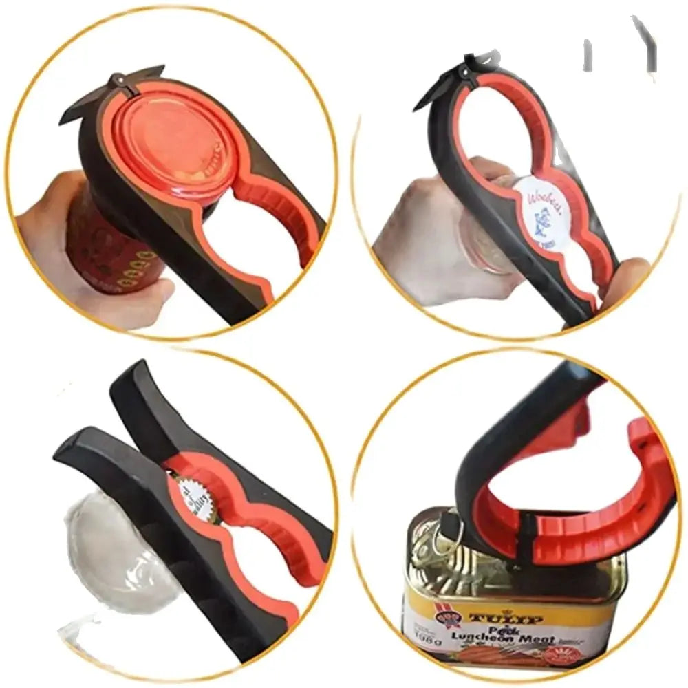 4-in-1 Multi-Function Can & Bottle Opener Tool