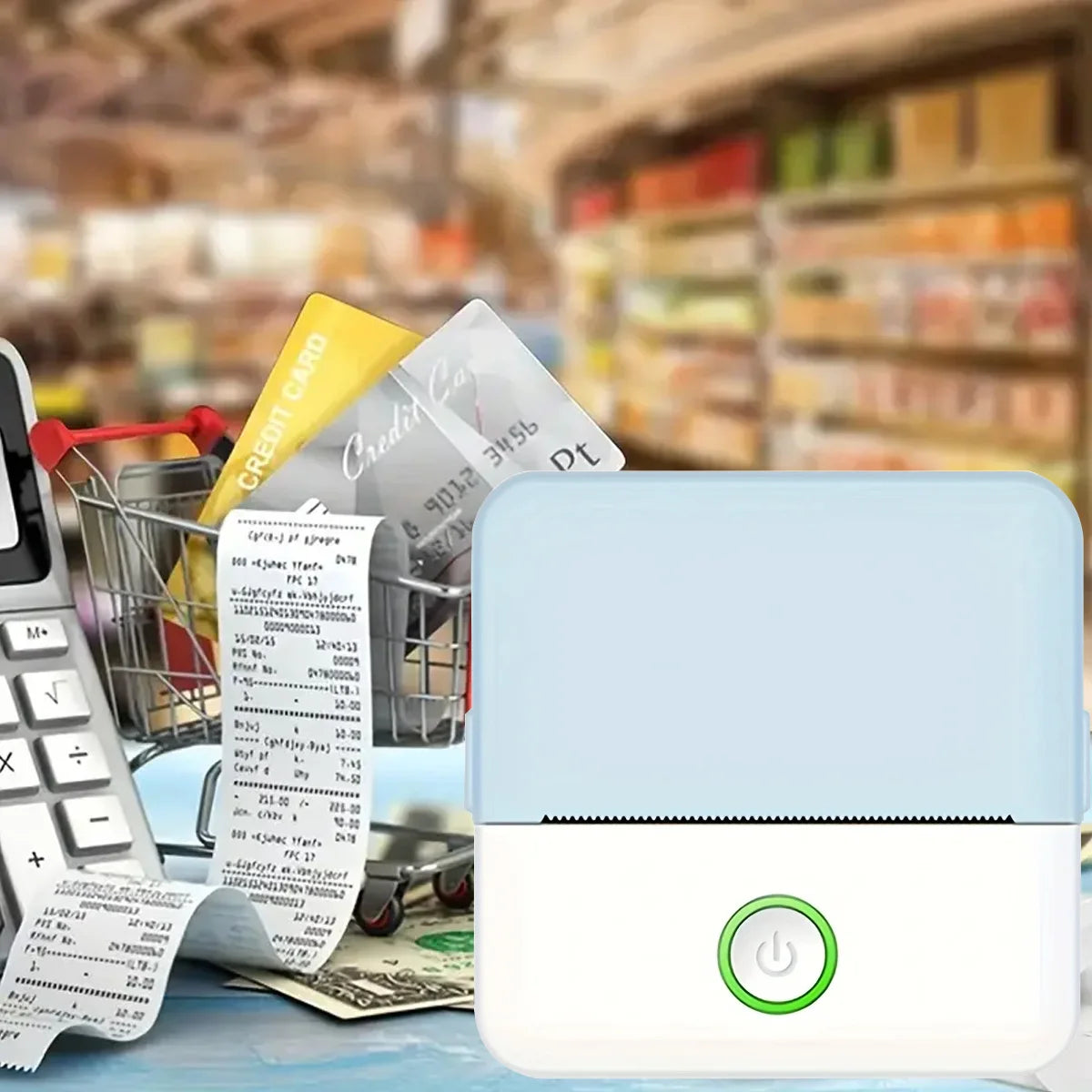 Mini Bluetooth Thermal Printer – Pocket-Sized & Inkless
