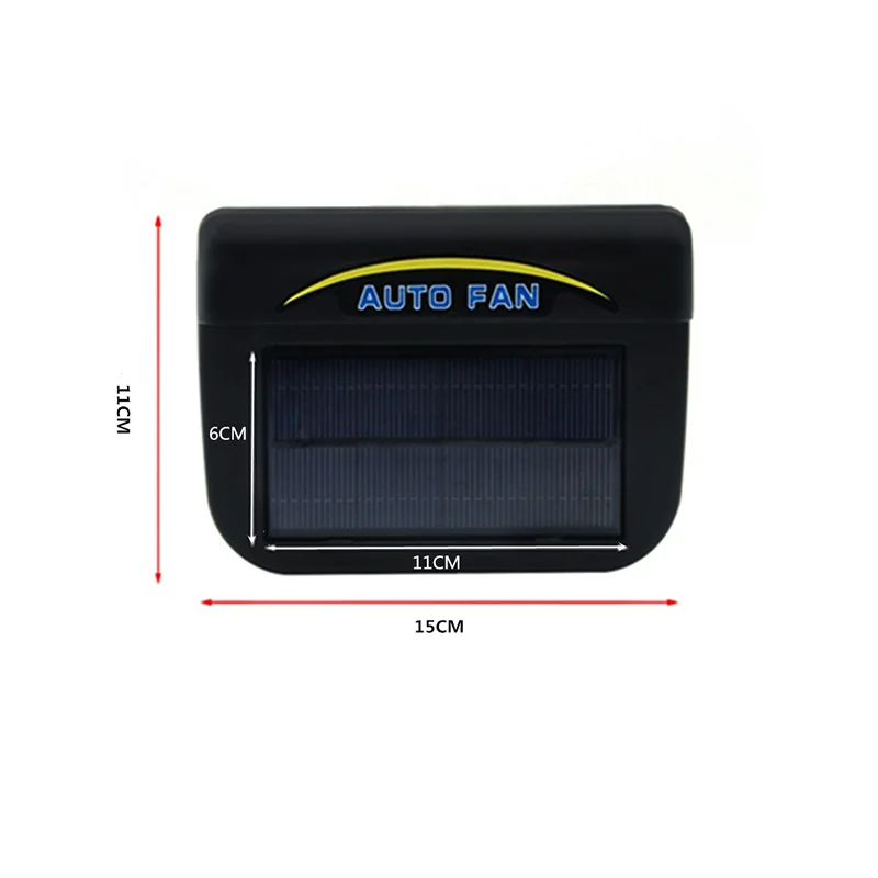 Solar Powered Car Window Exhaust Fan Cooler