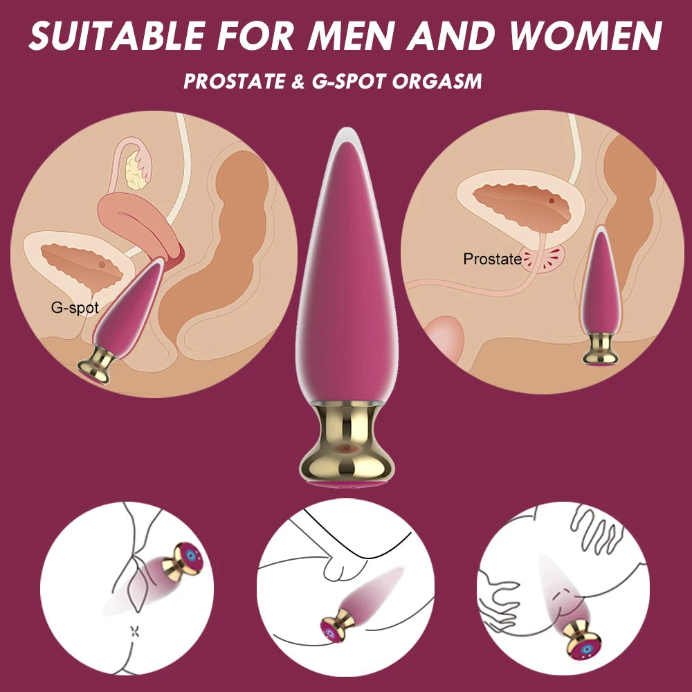Wireless Remote Anal Vibrator for Men & Women