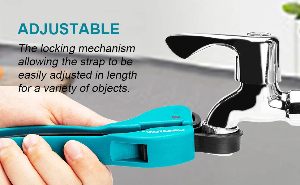 LIBRATON 150mm Adjustable Rubber Strap Wrench – Universal Grip Tool