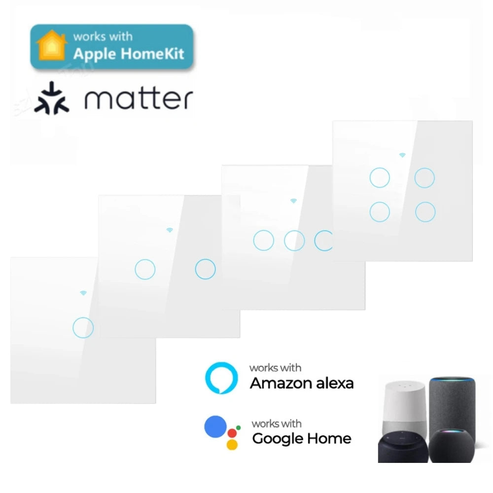 Matter WiFi Smart Touch Light Switch EU